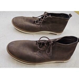 Section X Chukka Boots Mens 13 Brown Leather Lace Up Casual Brazil 733SX0019